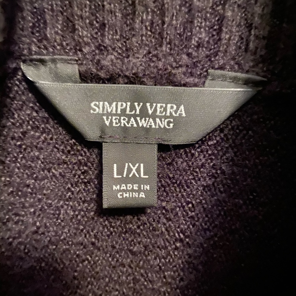 Vera Wang black poncho sweater